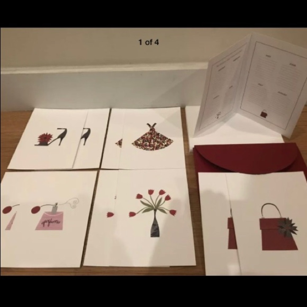 NIB Set of 10 Instyle notecards-10 yearAnniversary